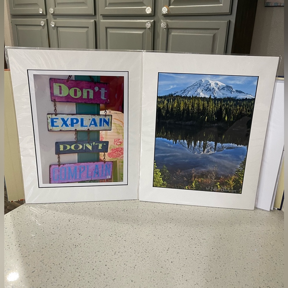 (2) Art Photographs Signed